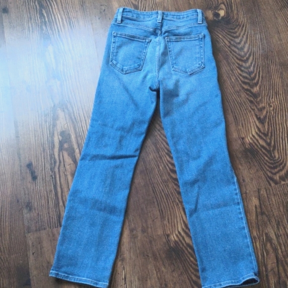 Just Black Chill Take Medium Wash High-Rise Distressed Straight Leg Jeans - Picture 7 of 8